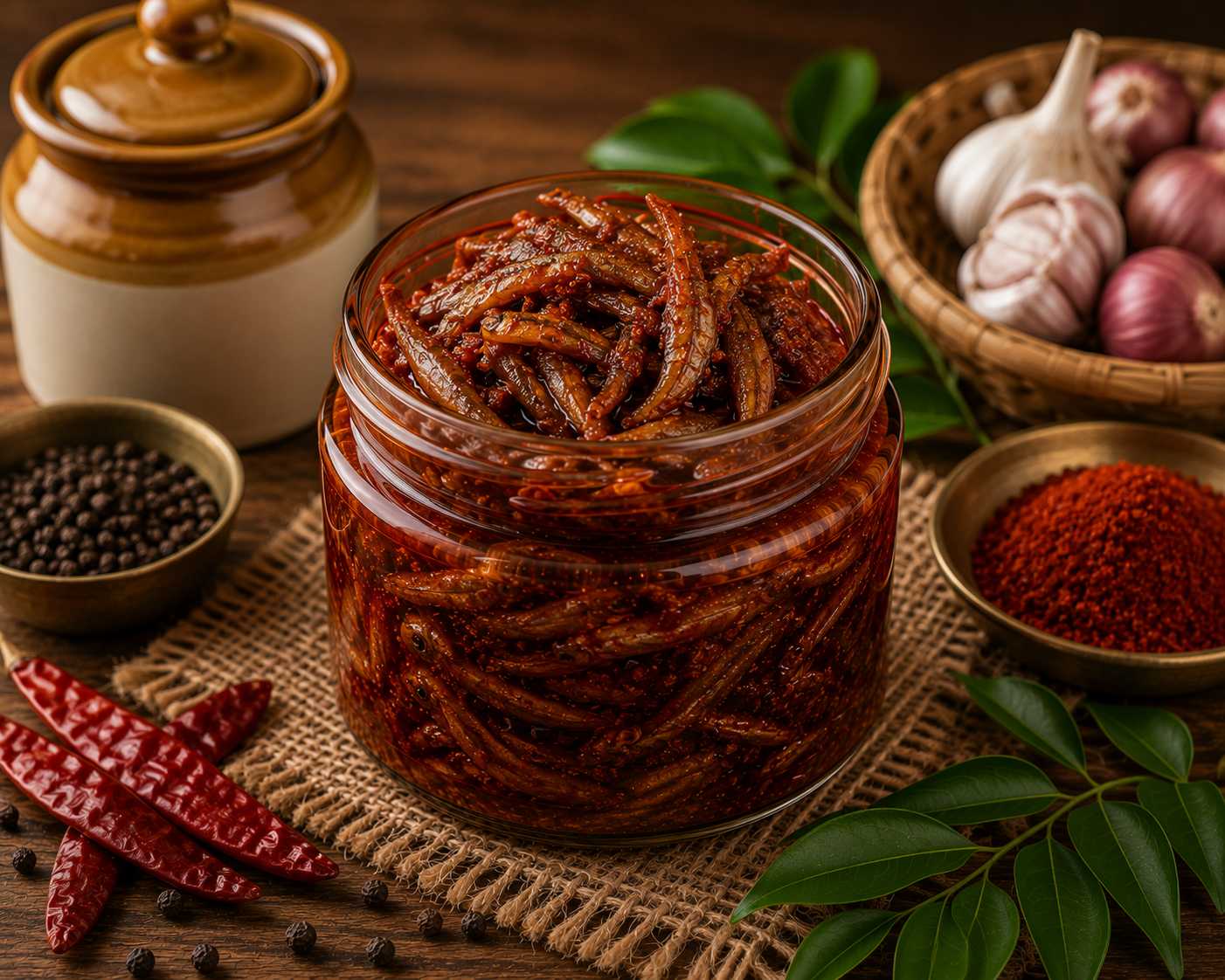 Kerala Anchovy (Netholi) Fish Pickle – 250g