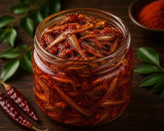 Kerala Anchovy (Netholi) Fish Pickle – 250g