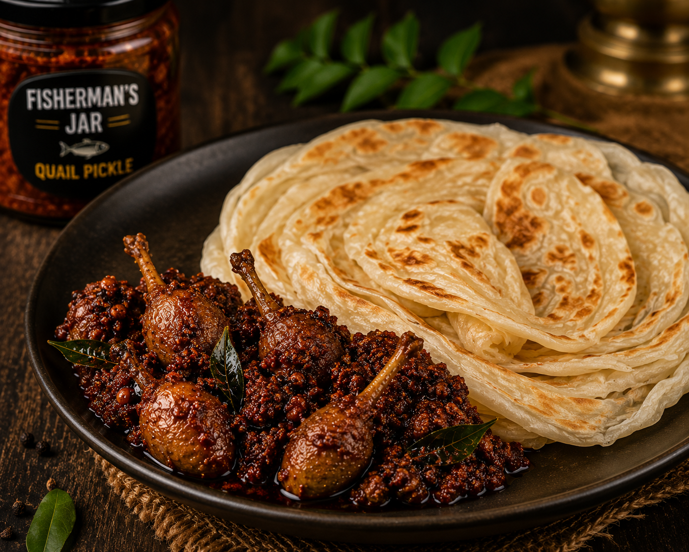 Fisherman's Jar Authentic Kerala Quail (Kaada) Pickle