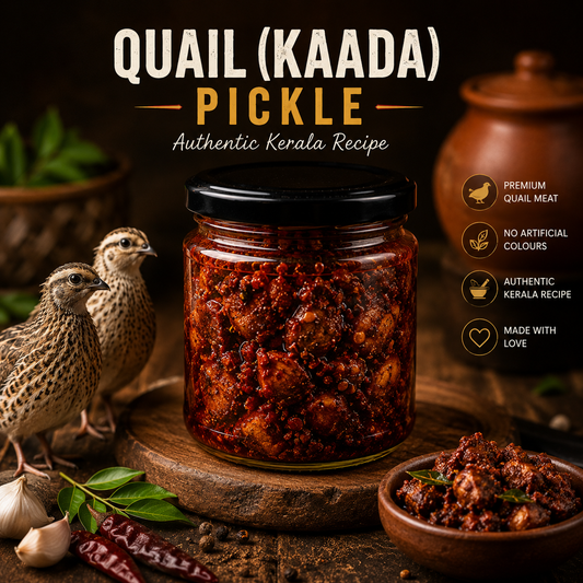 Fisherman's Jar Authentic Kerala Quail (Kaada) Pickle