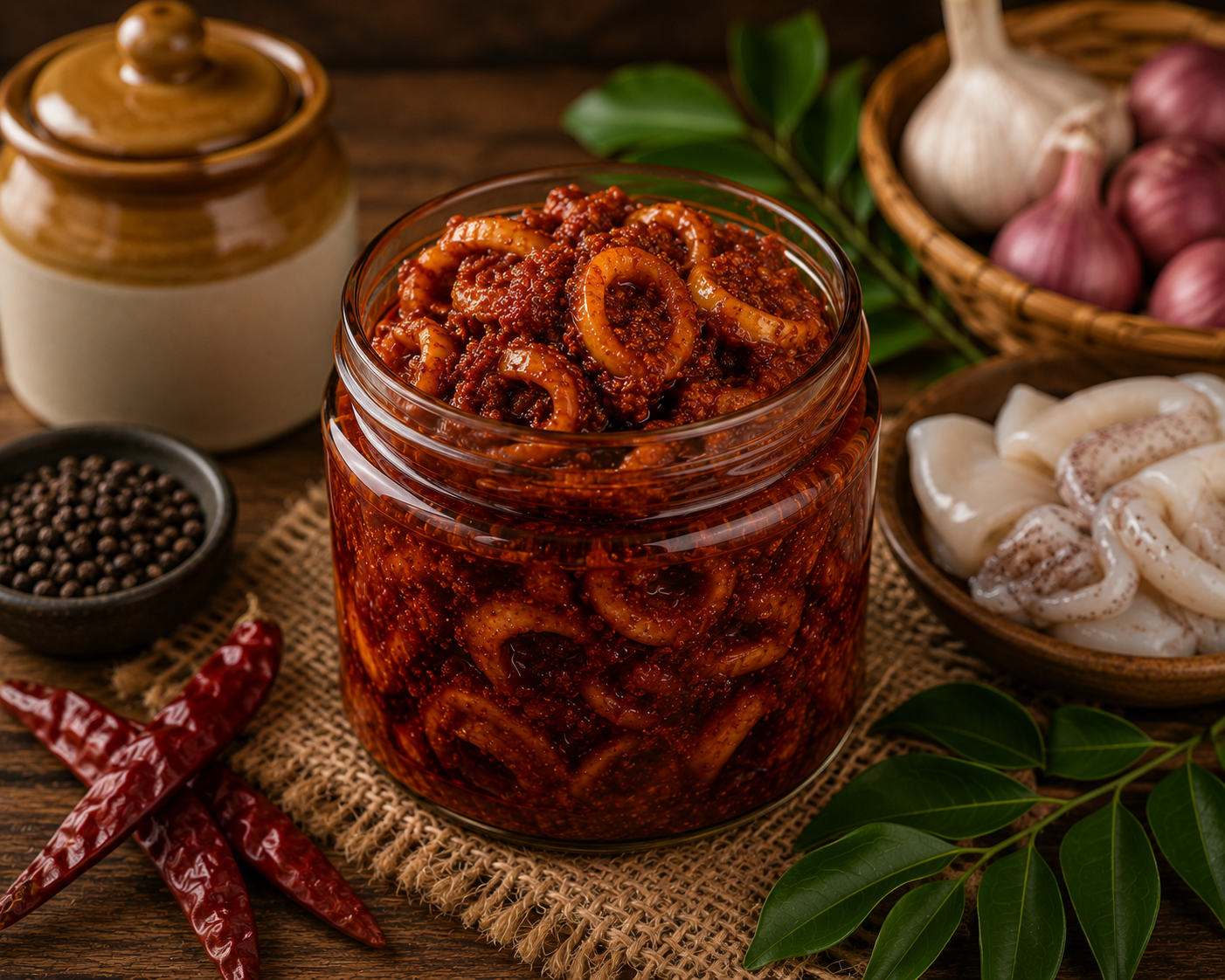 Kerala Squid (Kanava) Pickle – 250g
